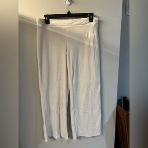 Nautica Cream Lounge Pants wide leg vintage y2k